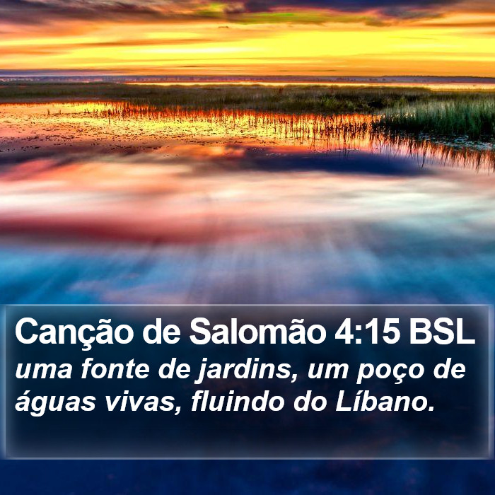 Canção de Salomão 4:15 BSL Bible Study