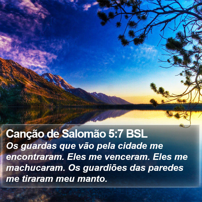 Canção de Salomão 5:7 BSL Bible Study