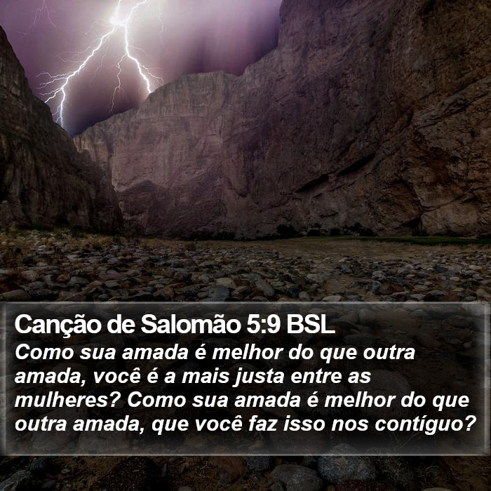 Canção de Salomão 5:9 BSL Bible Study