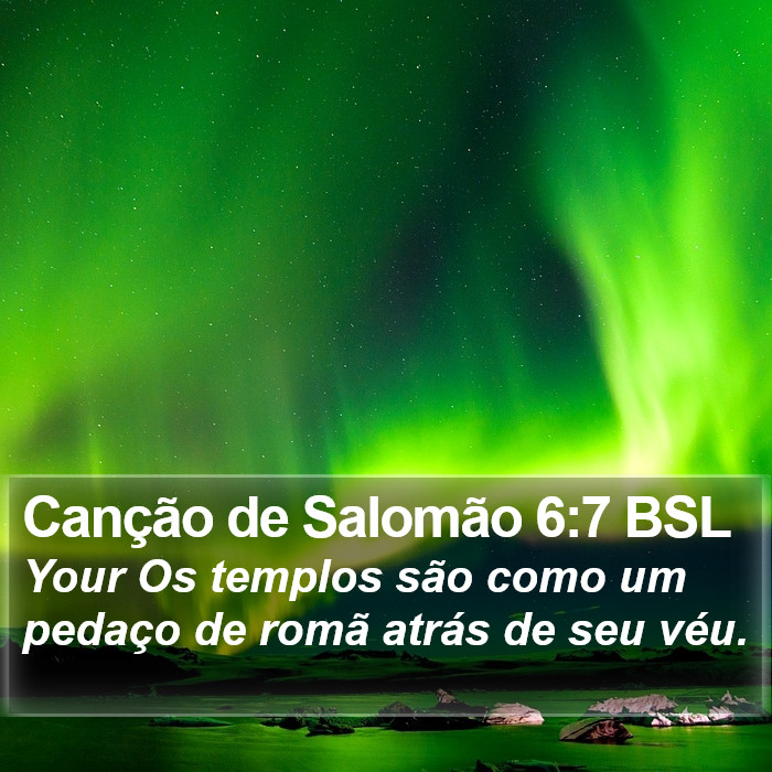 Canção de Salomão 6:7 BSL Bible Study