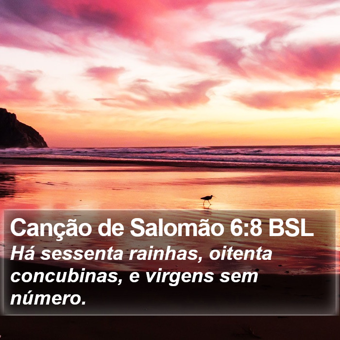 Canção de Salomão 6:8 BSL Bible Study