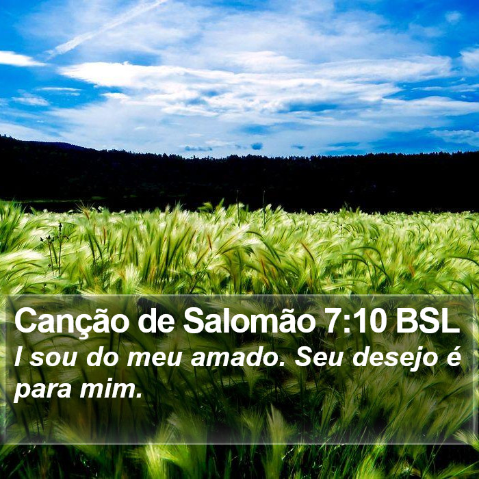Canção de Salomão 7:10 BSL Bible Study