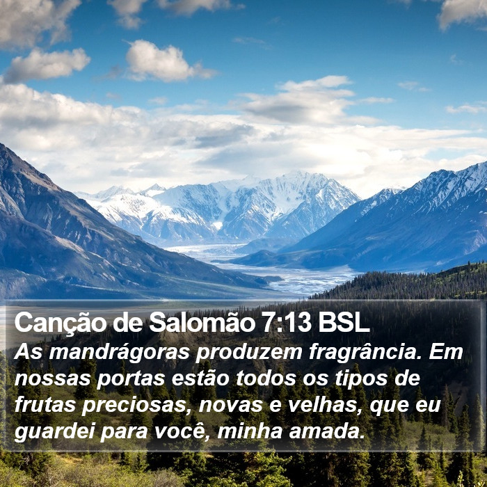 Canção de Salomão 7:13 BSL Bible Study