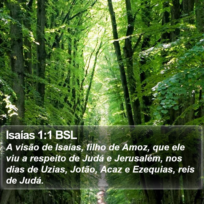 Isaías 1:1 BSL Bible Study