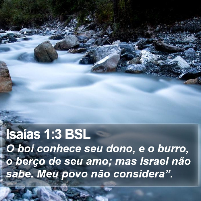 Isaías 1:3 BSL Bible Study