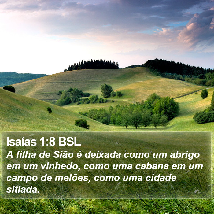 Isaías 1:8 BSL Bible Study