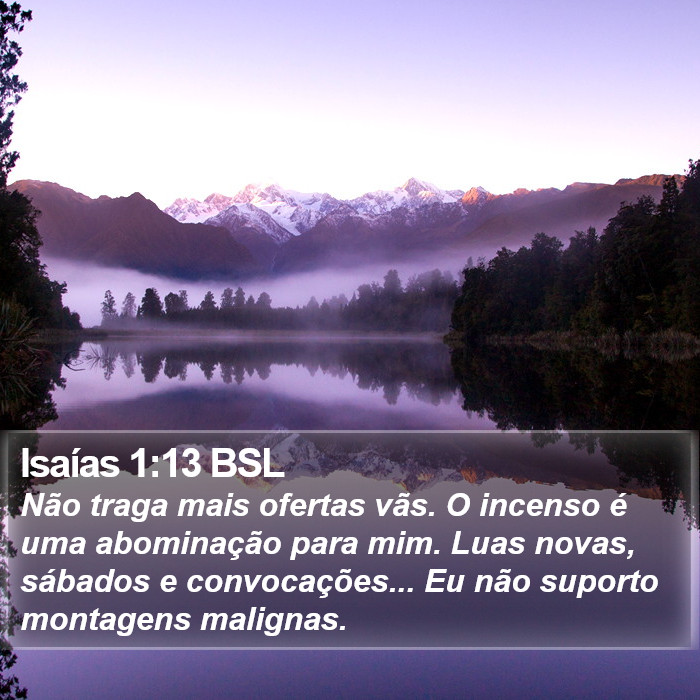 Isaías 1:13 BSL Bible Study