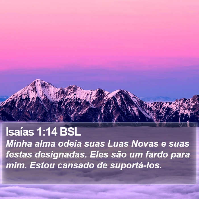 Isaías 1:14 BSL Bible Study