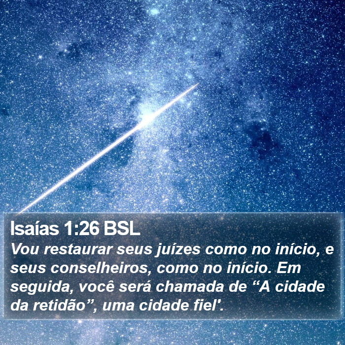 Isaías 1:26 BSL Bible Study