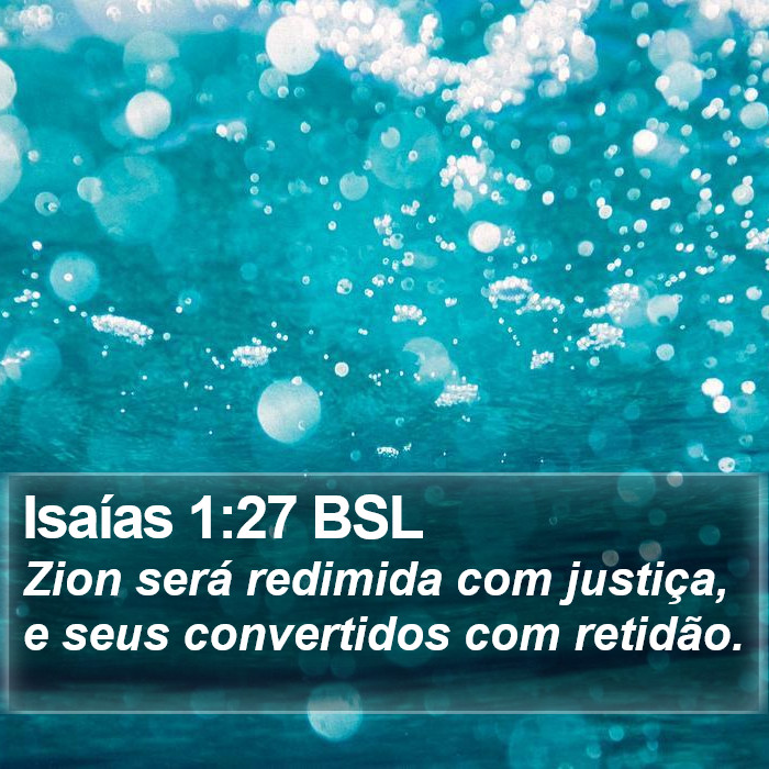 Isaías 1:27 BSL Bible Study