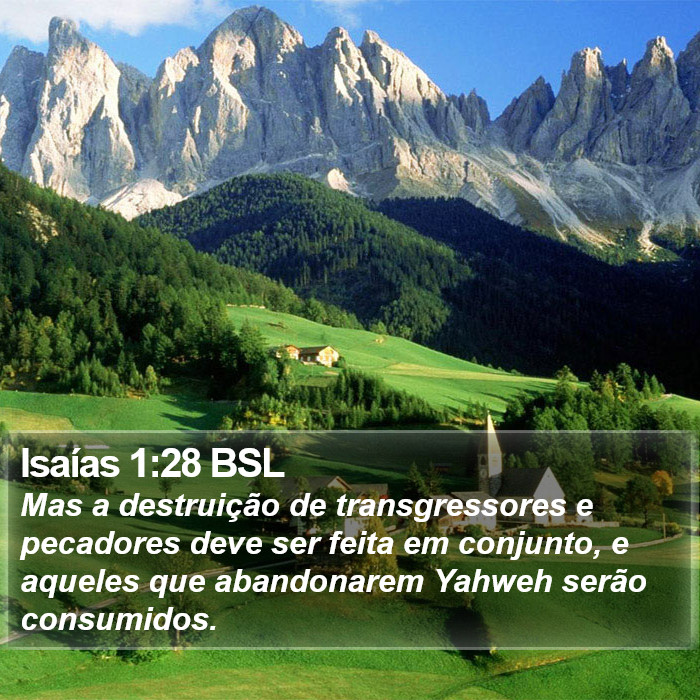 Isaías 1:28 BSL Bible Study