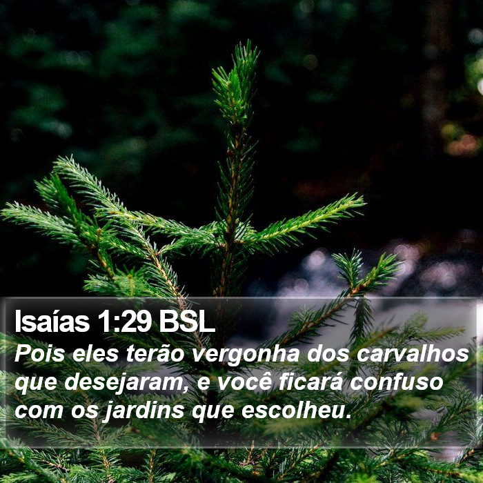 Isaías 1:29 BSL Bible Study