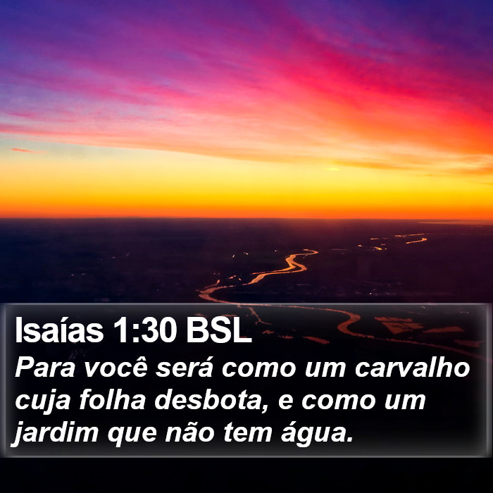 Isaías 1:30 BSL Bible Study