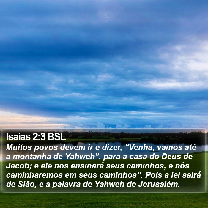 Isaías 2:3 BSL Bible Study