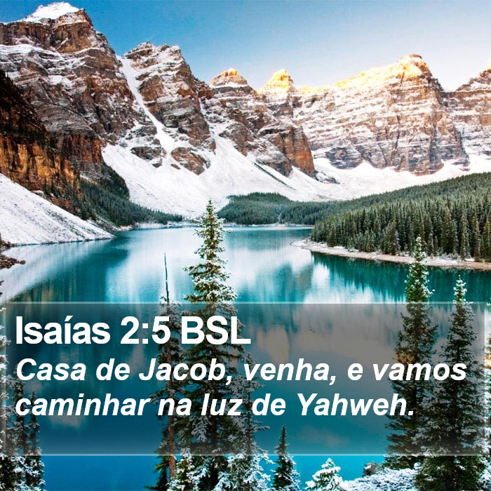 Isaías 2:5 BSL Bible Study