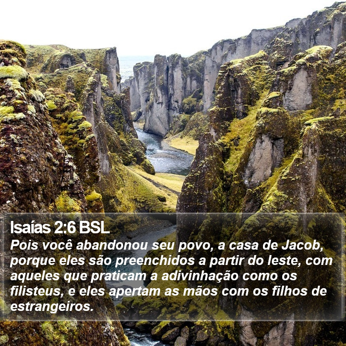 Isaías 2:6 BSL Bible Study