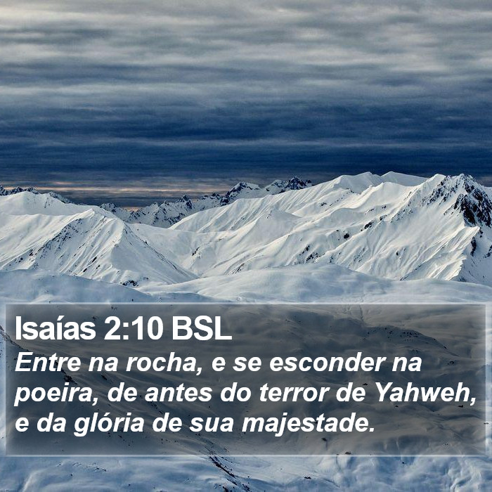 Isaías 2:10 BSL Bible Study