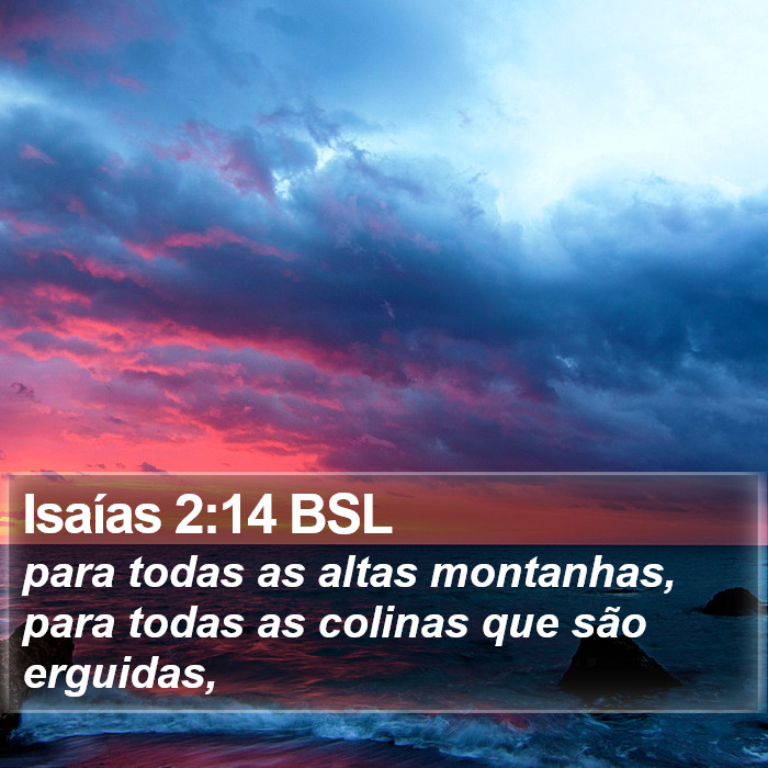 Isaías 2:14 BSL Bible Study