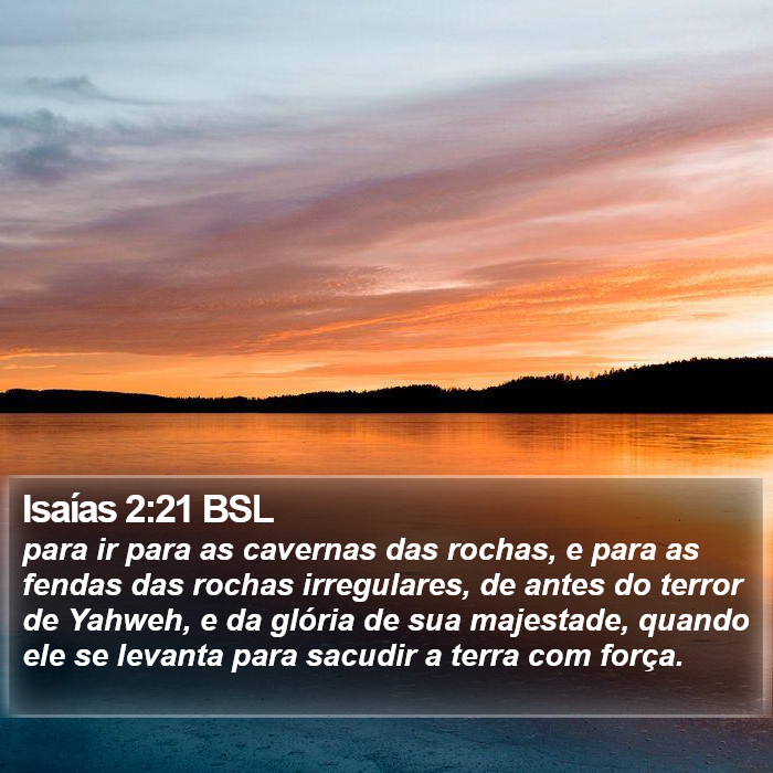 Isaías 2:21 BSL Bible Study