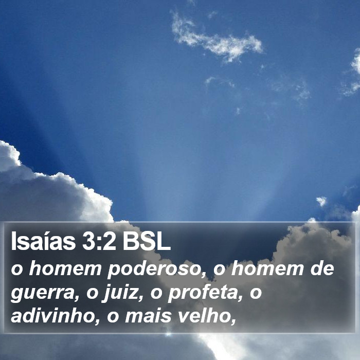 Isaías 3:2 BSL Bible Study