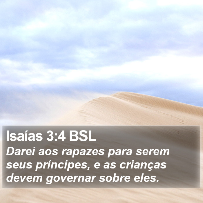 Isaías 3:4 BSL Bible Study