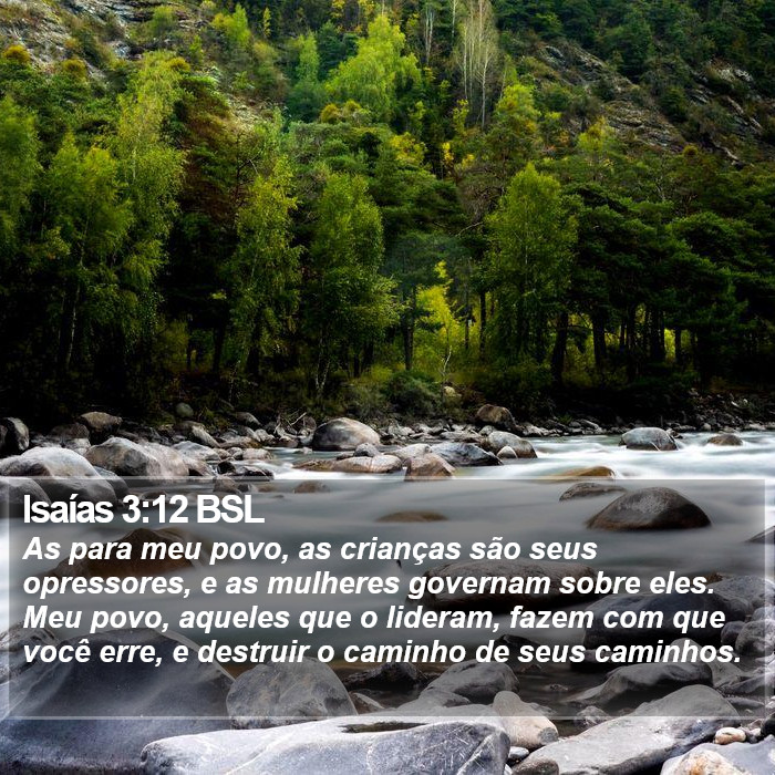 Isaías 3:12 BSL Bible Study