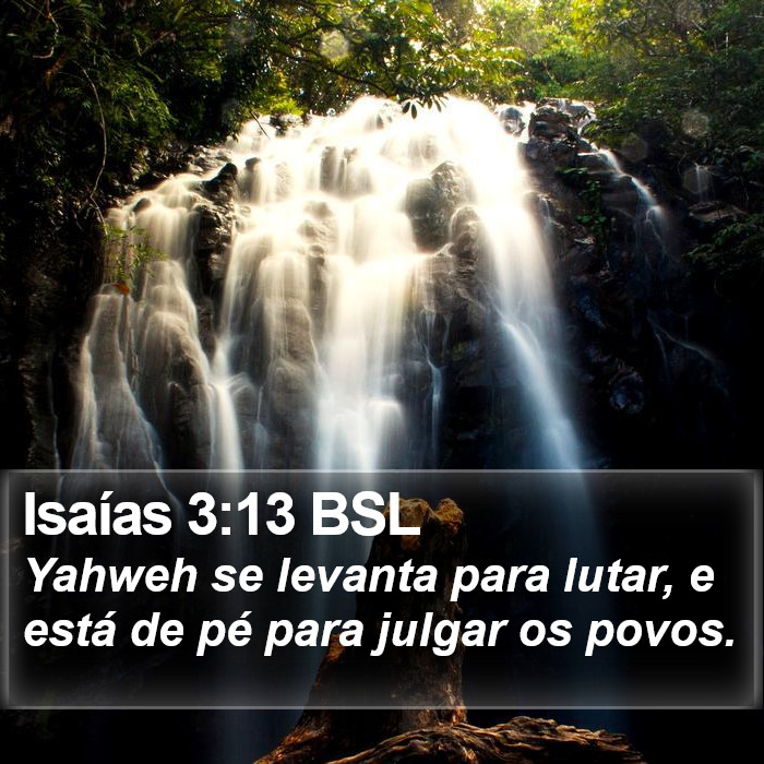 Isaías 3:13 BSL Bible Study