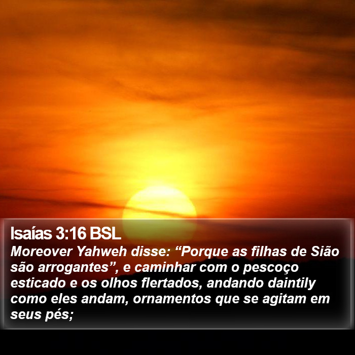 Isaías 3:16 BSL Bible Study