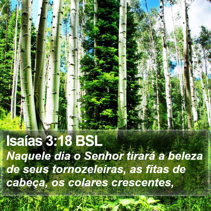 Isaías 3:18 BSL Bible Study