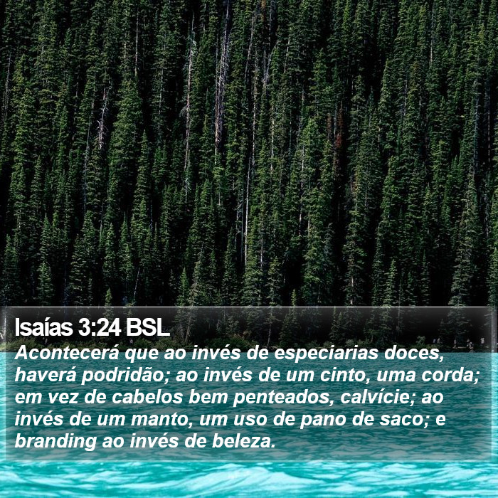 Isaías 3:24 BSL Bible Study