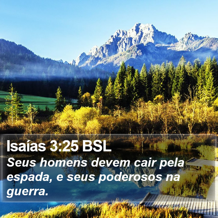 Isaías 3:25 BSL Bible Study