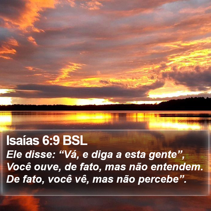 Isaías 6:9 BSL Bible Study