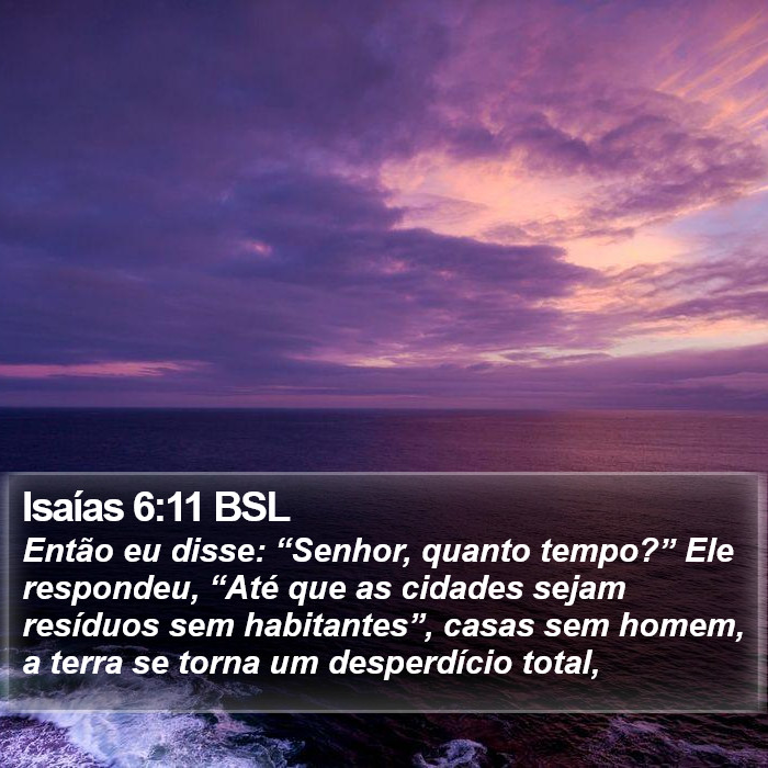 Isaías 6:11 BSL Bible Study