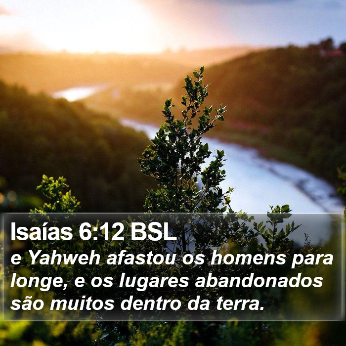 Isaías 6:12 BSL Bible Study