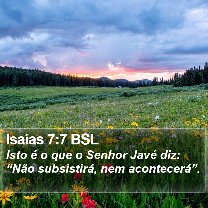 Isaías 7:7 BSL Bible Study