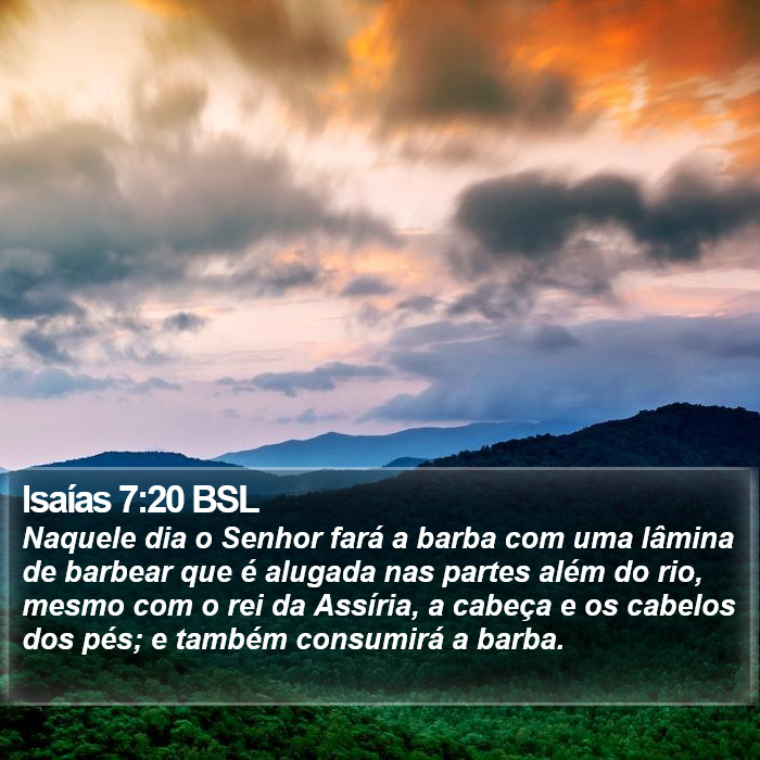 Isaías 7:20 BSL Bible Study