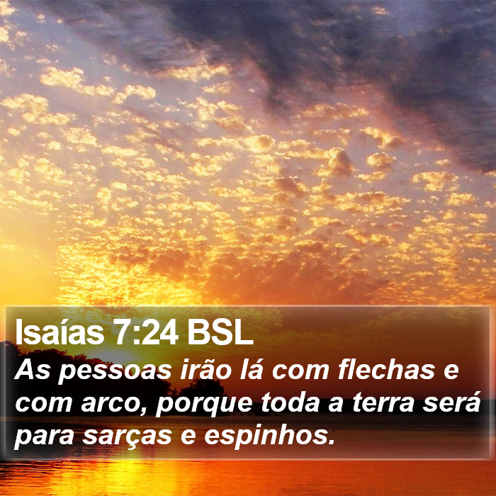 Isaías 7:24 BSL Bible Study