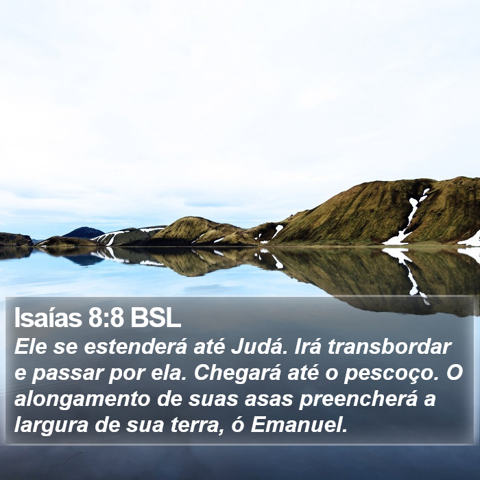 Isaías 8:8 BSL Bible Study