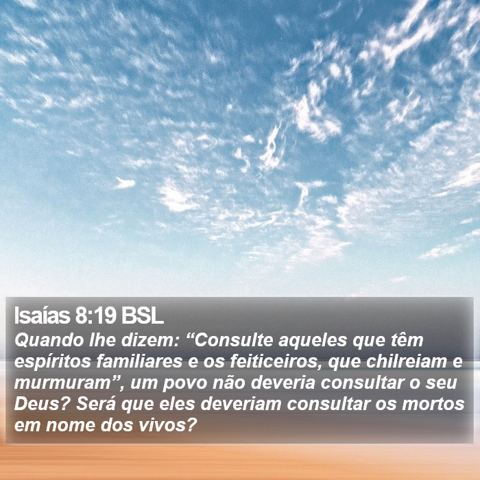 Isaías 8:19 BSL Bible Study