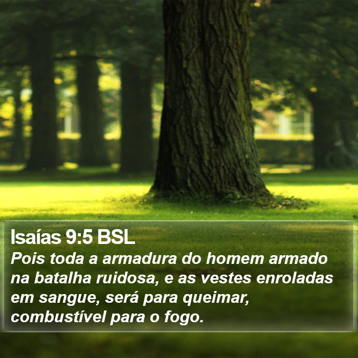 Isaías 9:5 BSL Bible Study