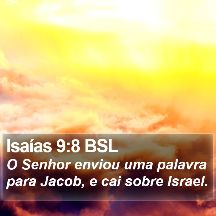 Isaías 9:8 BSL Bible Study