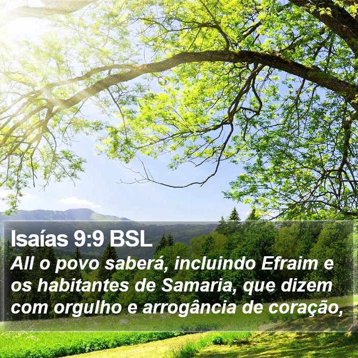 Isaías 9:9 BSL Bible Study