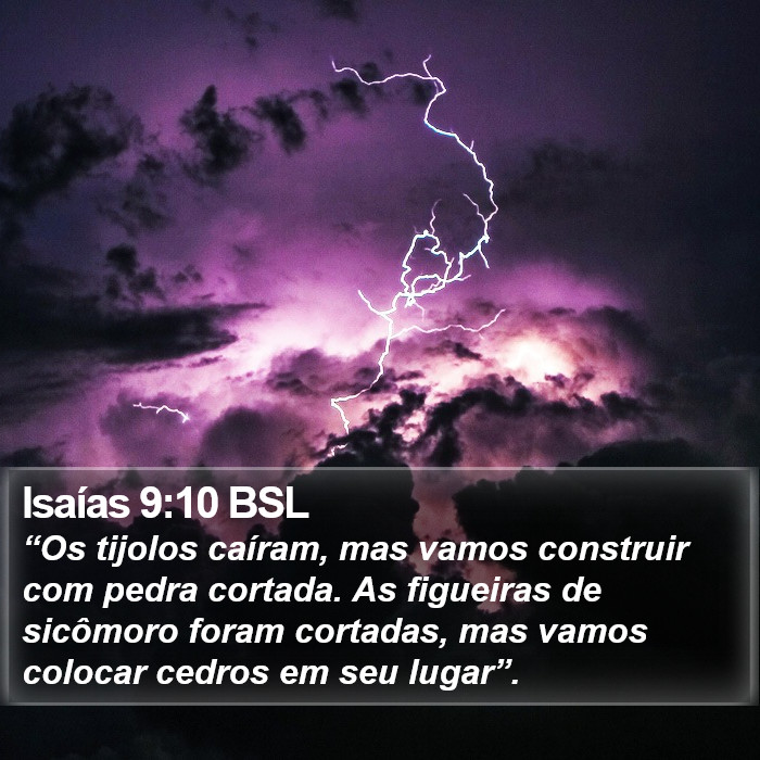 Isaías 9:10 BSL Bible Study