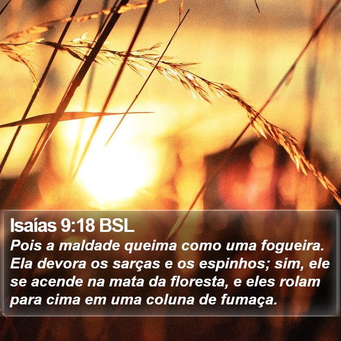 Isaías 9:18 BSL Bible Study