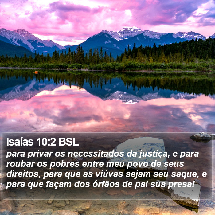 Isaías 10:2 BSL Bible Study