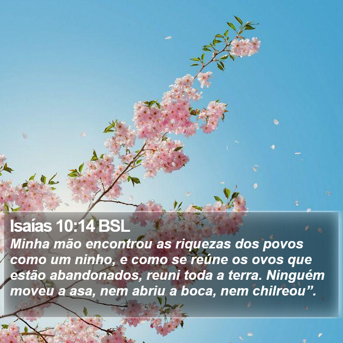 Isaías 10:14 BSL Bible Study