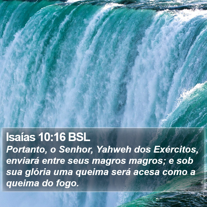 Isaías 10:16 BSL Bible Study