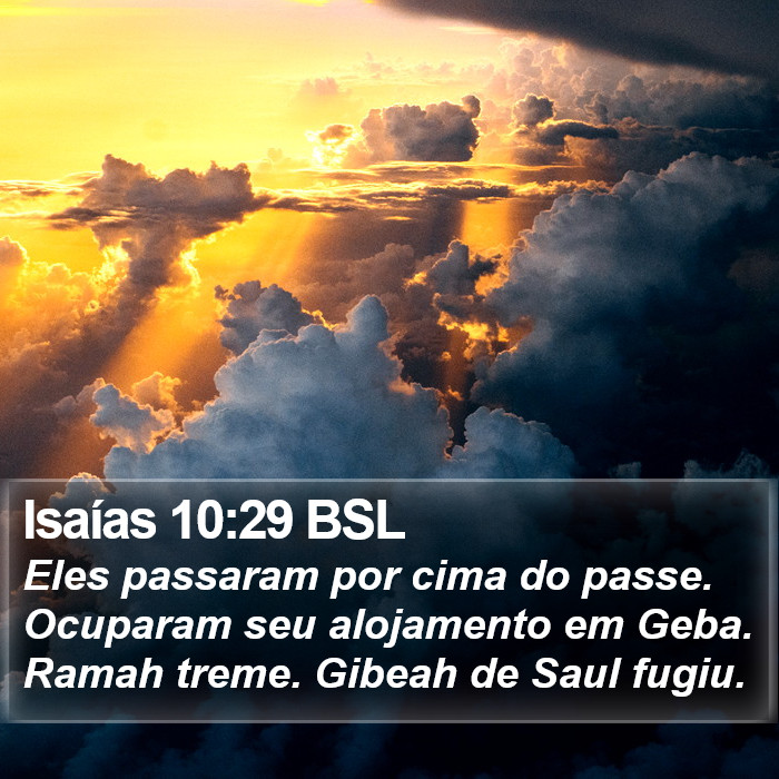 Isaías 10:29 BSL Bible Study