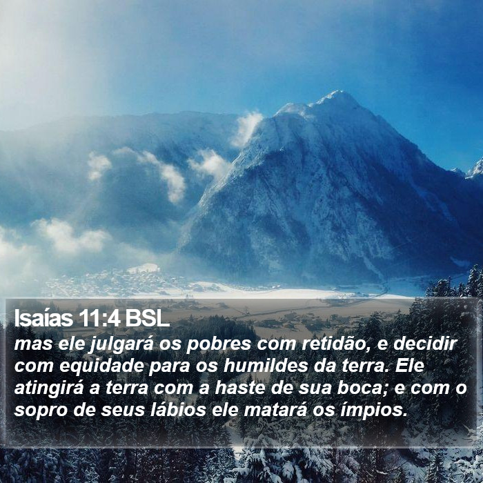 Isaías 11:4 BSL Bible Study
