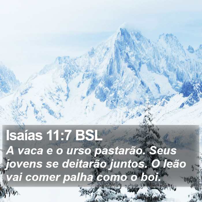 Isaías 11:7 BSL Bible Study